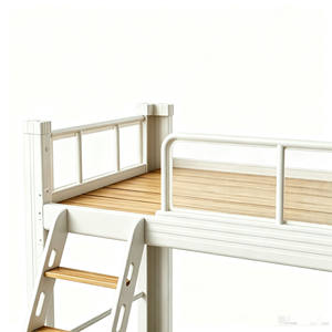 Lit superposé épaissi pour dortoirs du personnel scolaire - Modèle robuste et silencieux avec fonction de rangement pour armoires - Product Image 3