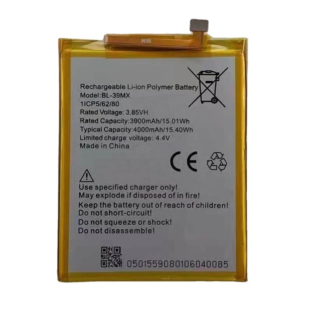 4000mAh BL-39MX High Quality 100% zero Cycle X660 X660C X660B Cell Phone Battery for Infinix S5 Pro Factory Sell Battery