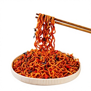 Muestra Gratis de Comida Coreana, 115g, Fideos Instantáneos de Pollo Picante Halal, Paquete a Granel, Harina de Trigo, Hechos a Mano, 32% de Grasa - Product Image 1