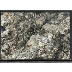 Losas de Piedra Sinterizada <span class=keywords><strong>Sinso</strong></span> de 1600*3200 mm, Mármol Verde y Dorado, Porcelana Pulida y Esmaltada para Aplicaciones de Comedor - Product Image 1