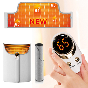 Chauffe-jambes électrique à télécommande avec écran numérique 4ème génération 360 °   Chauffage d'appoint sous le bureau avec 5 niveaux de température et minuterie de 8 heures - Product Image 6