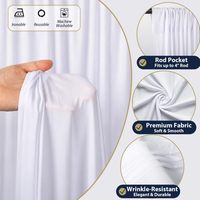 Rideaux de Fond de Scène pour Mariage, Draperies et Supports pour Décoration de Fête et Événements