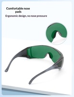Lunettes de sécurité laser 780 nm résistantes aux UV et aux ondes proches infrarouges en polycarbonate pour les appareils de beauté laser et d'épilation