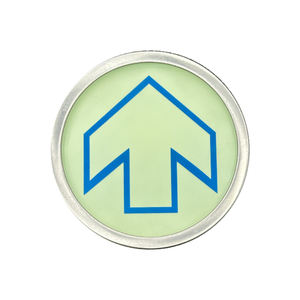 ป้ายติดพื้นกระจกสแตนเลสแบบปรับแต่งเรืองแสงได้ป้ายเตือนฉุกเฉินสำหรับจราจรทางใต้ดิน - Product Image 2