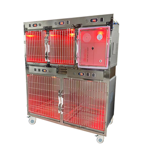 Professioneller Edelstahl-Hundekäfig für Tierkliniken Modernes Quadratisches Wasserfestes Langlebiges Solides Design Sicherer Veterinärkäfig 100kg - Product Image 5