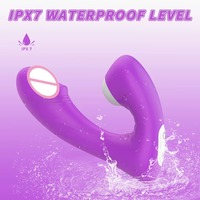 Tragbarer Saugvibrator mit 9 Modi, Brust-Nippel-Klitoris-Stimulator, Silikon G-Punkt Vibrationshöschen, Erwachsenen-Sexspielzeug