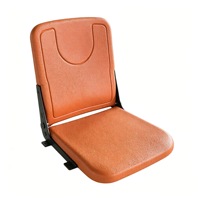 Siège de stade pliable en PEHD moulé par soufflage, chaise de tribune relevable pour sites sportifs, résistant aux UV et aux vandales, modèle CS-ZZY-P