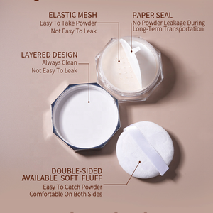 <span class=keywords><strong>Poudre</strong></span> de réglage <span class=keywords><strong>libre</strong></span> longue durée finition matifiée 8 couleurs <span class=keywords><strong>poudre</strong></span> <span class=keywords><strong>libre</strong></span> de contrôle de l'huile de marque privée - Product Image 2