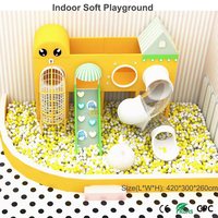 Petit toboggan d'intérieur pour enfants, adapté à la personnalisation d'équipements de jeux souples avec plans 3D pour hôtels familiaux