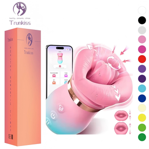 Vibratore a Doppia Funzione con Stimolazione Linguale per Donne Adulte, Controllo Remoto via APP, Frequenza Regolabile, Rotazione a 360°, per Clitoride e Capezzoli - Product Image 1