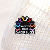 Quelle que soit la couleur du cancer suce combat émail broche Cancer rubans Badge bijoux de soins infirmiers