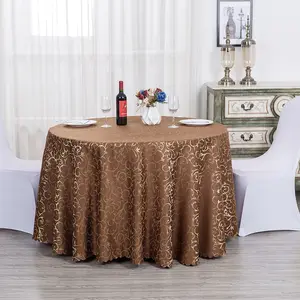 European style hotel wedding tablecloth restaurant restaurant round household jacquard round table tablecloth wholesale