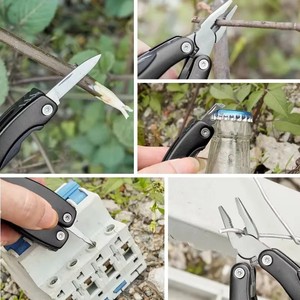 Xách tay Pocket đa công cụ kìm dây Stripper gấp dao plier ngoài trời cắm trại Multitool gấp đa chức năng dụng cụ cầm tay - Product Image 4