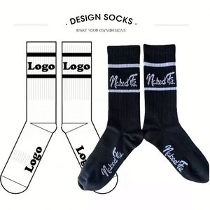 Calcetines de compresión hasta la rodilla con diseño de cremallera, color marrón, etiquetas personalizables, para venas <span class=keywords><strong>varicosas</strong></span>, úlceras, pacientes hospitalarios - Product Image 5