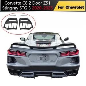 2020 à 2025 pour C8 2 portes Z51 STG 3 : Lame de pare-chocs arrière, spoiler, diffuseur et protection modifiés - Product Image 1
