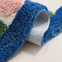 Tapis de salle de bain moderne super absorbant antidérapant pour la cuisine et la maison