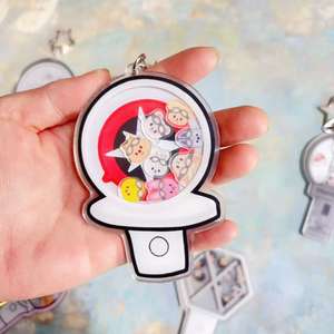 สินค้าขายส่งเคป๊อป Sk Twice Gd Exo พว<span class=keywords><strong>ง</strong></span>กุญแจอะ<span class=keywords><strong>ค</strong></span>ริลิ<span class=keywords><strong>ค</strong></span>รูปไฟแช็กการ์ตูนสอ<span class=keywords><strong>ง</strong></span>ด้านแบบเขย่า มีขอ<span class=keywords><strong>ง</strong></span>สะสมจำนวนมาก - Product Image 1