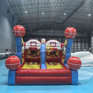 Jeu de <span class=keywords><strong>basket</strong></span> gonflable double panier personnalisé en PVC écologique pour enfants et adultes, facile à gonfler - Product Image 2
