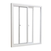 Ventana Corredera de Aluminio con Recubrimiento en Polvo para Proyectos de Renovación de Habitaciones de Hotel con Doble Acristalamiento, Color Blanco Wharton, para Apartamentos Residenciales