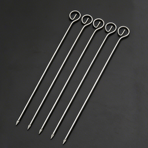 Brochetas para Carne para Barbacoa al Aire Libre, 6 Piezas, Brochetas Reutilizables de Acero Inoxidable para Parrilla, Brochetas para Kebab - Product Image 5