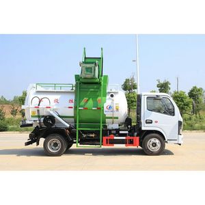 รถบรรทุกขยะอาหารตงเฟิง 4x2 4.88 คิว รถกำจัดขยะในครัว สำหรับเก็บขยะอาหาร - Product Image 6