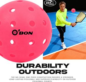 40 balles de <span class=keywords><strong>pickleball</strong></span> rapides pour l'extérieur, approuvées par l'USAPA, avec rotation à 40 trous et conception sans couture pour une durabilité supérieure - Product Image 4