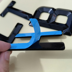 Etiquetas Adhesivas para Matrícula de Coche con Dígitos Negros en Relieve 3D de 79 mm, Estándar Británico, Letras Biseladas, Placas de Matrícula de ABS con Fuente Legalizada para Carretera - Product Image 5