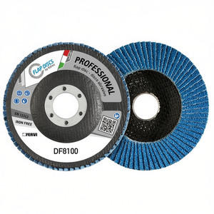 Disque à lamelles professionnel Fervi DF8100, disque abrasif sans fer, fabriqué en Italie - Product Image 1
