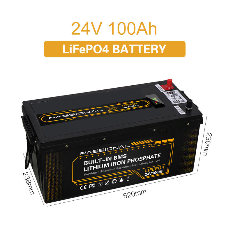 High Security Home Solar Storage System , 24v 100ah Lithium Battery For EV