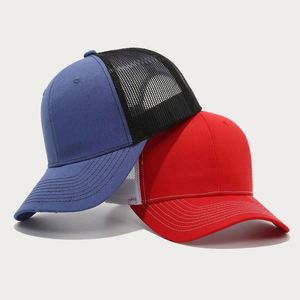 Gorra de Béisbol Lisa en Oferta, Gorra Trucker de 6 Paneles de Color Sólido para Adultos, Gorra Trucker de Malla con Logotipo Personalizado Disponible - Product Image 1