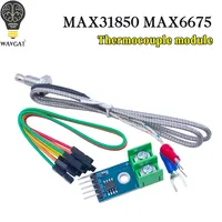 MAX31850 MAX6675 Modul Termokopel Tipe K Sensor Pengukur Suhu dengan Probe Opsional
