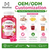 Bonnes affaires transfrontalières : Complément alimentaire naturel pour femmes, vitamines PMS sous forme de bonbons gélifiés, saveur fraise, 60 unités par flacon, pour améliorer le bien-être.
