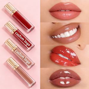 Custom Luxury Private Label Wholesale Nude Glitter Lip Gloss Vegan Lipgloss Vendor Liquid Matte <b>Lipstick</b> Lip Gloss - Product Image 3