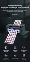 Purcell - Máquina de corte automático digital de etiquetas A3/A4 con alimentación automática, corte kiss-cut, motor paso a paso y motor Delta para pegatinas adhesivas