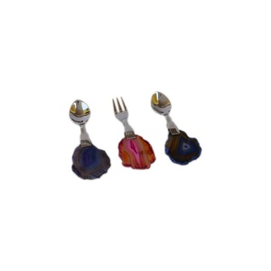 Best Design Mini <b>Cutlery</b> Set With Agate Handle Design Indoor Decor Antique <b>Cutlery</b> Best Used for Kitchen Restaurant and Hotel - Product Image 3