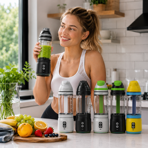 Potente Licuadora Portátil para Hielo y Frutas, Licuadora Tritian, Licuadora Personalizable OEM, Botella para Hacer Smoothies Recargable por USB - Product Image 3