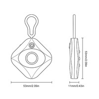 Détecteur de caméra cachée anti-espion portable pour la protection de la sécurité personnelle pour les vestiaires d'hôtel salles de bains publiques