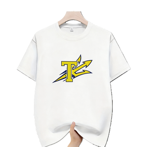 Camiseta con Gráfico del <span class=keywords><strong>Tridente</strong></span> Letra T, Estilo Deportivo, para Fanáticos de Equipos Deportivos, Manga Corta, Oversize, de Algodón, Estilo Urbano, Informal - Product Image 6