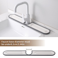 Nouveau SG01 Tapis de protection pour robinet et évier de cuisine et salle de bain, en silicone et terre de diatomée absorbante, de forme irrégulière