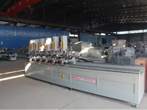 Aluminium Raam Machine Ramen En Deur Machine Vliesgevel Vier Hoofd Boormachine