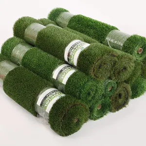 Tapete artificial para jardim ao ar livre barato, tapete verde para pátio, gramado artificial falso, rolo de grama sintética tur