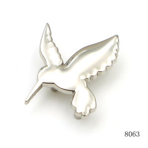 Logo de sac en alliage de zinc argenté poli, logo de sac à main en métal durable pour sacs et bagages de luxe - Product Image 1