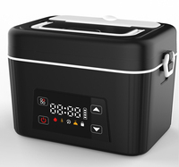 Boîte à bento chauffante électrique 1,5 L en acier inoxydable 304, alimentée par USB, pour pêche en extérieur et étudiants, avec contrôle par bouton, sans eau
