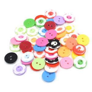 Nhựa Khâu Nút Trẻ Em Màu Nút Hỗn Hợp Nhựa Bé Phim Hoạt Hình Nút Handmade Khóa Chất Liệu Da Đinh Tán - Product Image 5