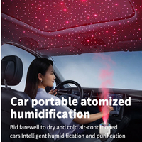 Lampe de projection d'étoiles LED électrique moderne avec fonction humidificateur, lumière d'ambiance RGB pour la décoration de la maison et de la voiture