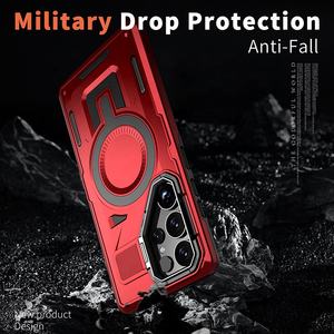 Téléphone portable Aimant Aspiration Protecteur Couverture Funda Cas pour <span class=keywords><strong>Samsung</strong></span> S24FE S23FE A06 A16 5G <span class=keywords><strong>S22</strong></span> S23 S24 S25 Plus Ultra - Product Image 5