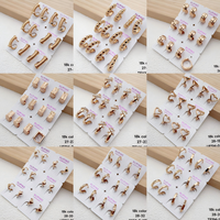 Boucles d'oreilles clips XUPING couleur or 18 carats avec zircons cubiques, vente en gros, boucles d'oreilles à billes en zircon non percées pour femmes