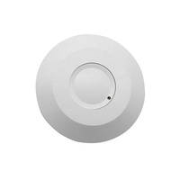 Détecteur de mouvement micro-ondes ultra-plat à haute sensibilité 5,8 GHz, monté au plafond, 360 degrés, portée de détection de 2 à 8 m et temporisation réglable