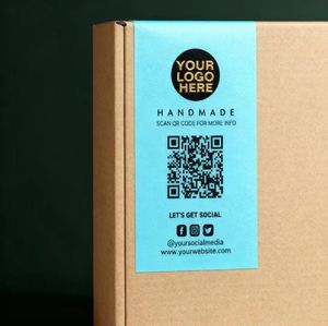 Tùy chỉnh in ấn lá vàng Logo Sticker tấm hình chữ nhật Cảm ơn bạn dính bao bì Nhãn dính dán - Product Image 1