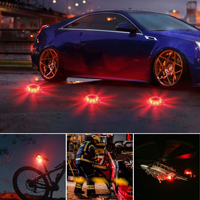 Luz de Advertencia LED Magnética USB Personalizada con 9 Modos de Destello, Recargable por USB, Baliza de Seguridad Vial, Luz de Emergencia para Automóvil